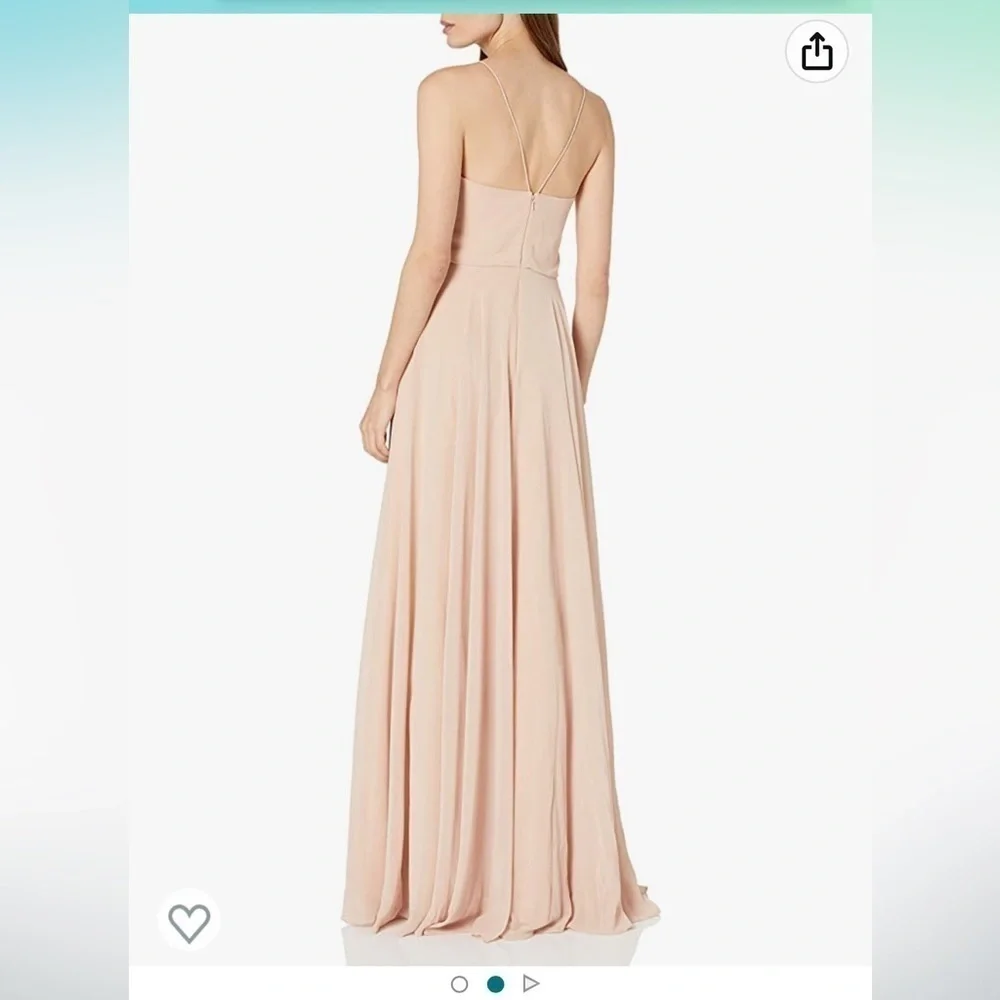 Jenny Yoo blush bridesmaids dress size 8